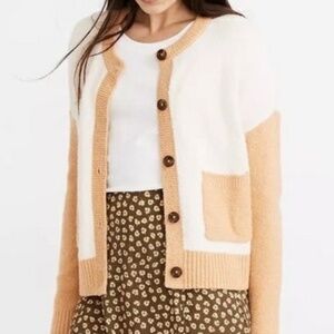 Madewell size M color block cardigan